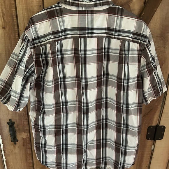 Carhartt Plaid Short Sleeve Men’s Button Down Shirt Relaxed Fit Large - Picture 2 of 5